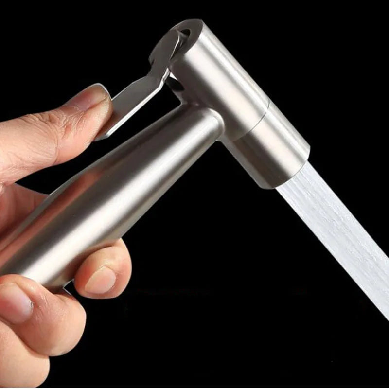 Hand protable Toilet bidet Sprayer Gun holder Stainless Steel Handheld Bidet Faucet home Bathroom Shower Head hose Self Cleaning