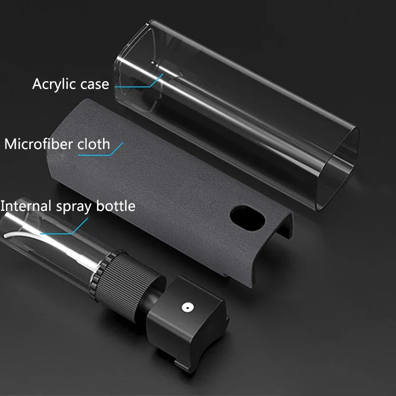 2in1 Microfiber Screen Cleaner Spray Bottle For Mobile Phone Ipad Computer Microfiber Cloth Wipe Iphone Cleaning Glasses Wipes
