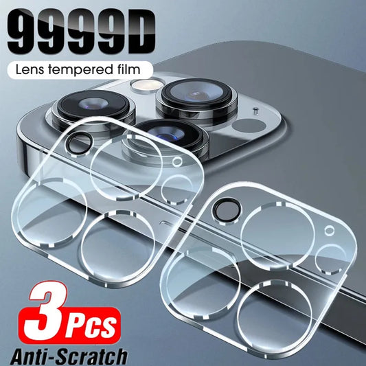 3Pcs Camera Lens Protector for IPhone 13 14 Pro Max X 15 Lens Protective Glass for IPhone 11 12 PRO XS MAX Mini Tempered Glass
