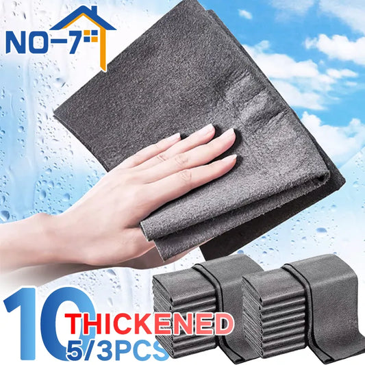 Thickened Magic Cleaning Cloth Microfiber Glass Clean Towel Reusable Washable Lint-free Cleaning Rags for Kitchen Glass Car